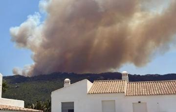 Imagen del siniestro en el paraje Sierra de la Plata