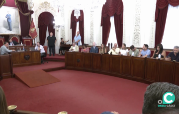 Un momento de la sesión plenaría municipal celebrada este viernes