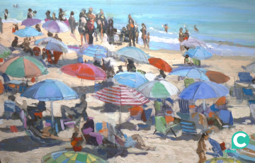 Una de las obras del artista donde plasma sus paraísos personales muy vinculados a su ciudad