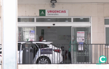 Entrada por el hospital Puerta del Mar de la capital gaditana