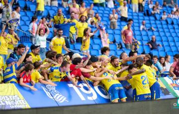 Tabatadze desató la locura con su doblete celebrado con los aficionados cadistas en Anoeta (Foto: La Liga)