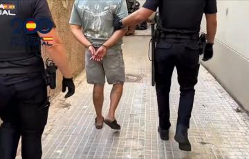 Imagen del momento de la detención. 