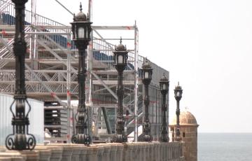 El paseo de Santa Bárbara se encuentra inmerso en los preparativos de la Sail GP.