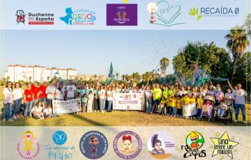 Foto de familia del calendario solidario.