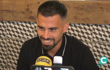 Suso durante el desarrollo de la entrevista