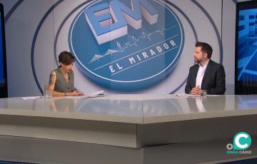 El delegado de la Zona Franca de Cádiz, Francisco González, en la entrevista este miércoles en El Mirador.