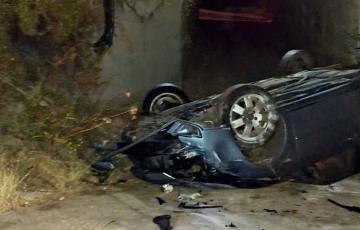 Estado de uno de los vehículos durante el suceso