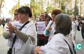 Concentración del servicio de Ayuda a Domicilio en San Juan de Dios. 