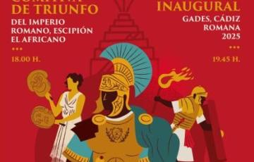 Cartel del espectáculo 'Comitiva de Triunfo del Imperio Romano, Escipión El Africano'.