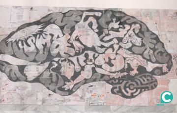 La obra ‘Memoria El Guernica por la Paz’ expuesta en el ECCO.