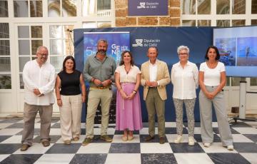 Momento tras el acto de presentación en Diputación