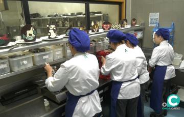 Servicio de Restaurante en la Escuela de Hostelería de Cádiz.