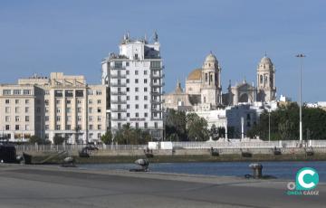 Muelle de la ciudad de Cádiz. 