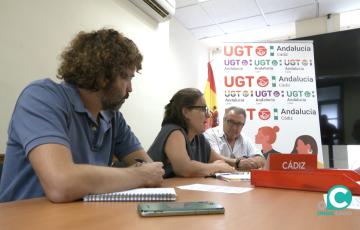 Encuentro de Sumar con representantes sindicales de CCOO y UGT.