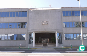 Vista del edificio Atlas en el recinto fiscal
