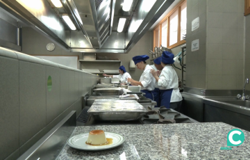 Interior de las cocinas como unos de los espacios de aprendizaje a los alumnos