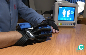 Detalle del nuevo instrumento que permitirá la realización de ejercicios terapéuticos personalizados.