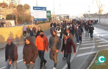 Movilización de los trabajadores del metal, convocada por CTM, en verano de 2023. 