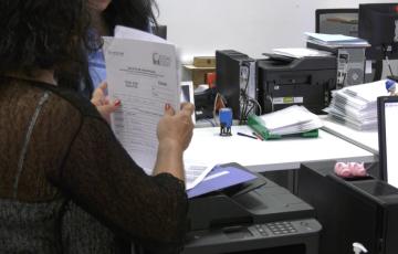 Imagen de las oficinas del IFEF durante el periodo de inscripción. 