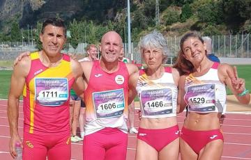 La atleta Carmen Franco se convierte en campeona de Europa Máster de relevos con la Selección Española.