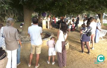 Momento del acto en el Parque Genovés por el Día Internacional del Duelo perinatal. 