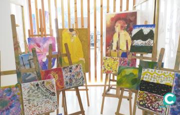 Algunos de los cuadros que se incluyen en el proyecto Arteterapia. 
