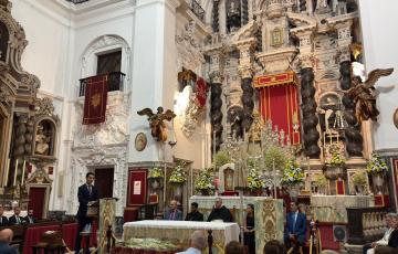 La iglesia de Santo Domingo ha acogido un año más la exaltación a la Patrona de la ciudad