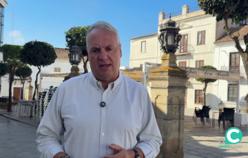 El secretario general de la formación socialista durante su intervención