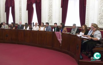 Concejales durante el transcurso de un reciente Pleno