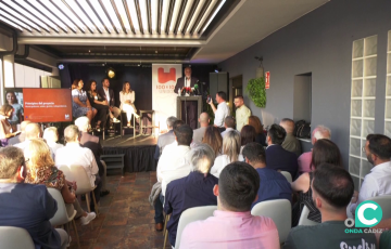 Momento del acto celebrado en la capital gaditano el pasado jueves