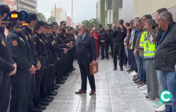 Un momento del acto de despedida 