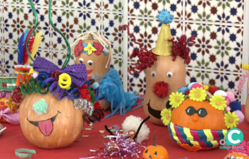 Algunas de las simpáticas creaciones de los escolares del centro