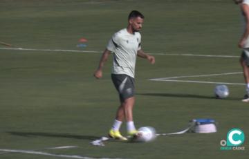 Suso en la primera sesión de pretemporada