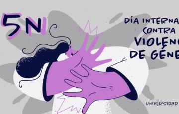 Cartel anunciador por el 25N en la Universidad