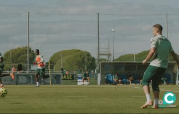 Ontiveros en la sesión de este miércoles (Foto: Cádiz CF)