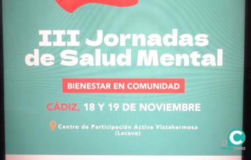 Cartel que anuncia la tercera edición de las Jornadas de Salud Mental.