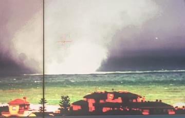 Manga marina detectada por el SIVE en Rota 