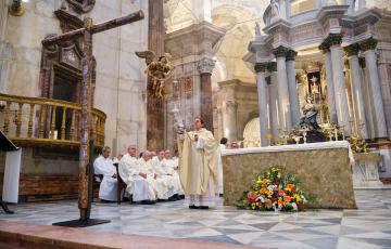 Un momento de la celebración en lel templo catedralicio del pasado sábado