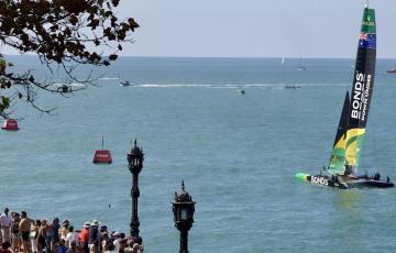 Una embarcación en una de las pruebas del pasado mes de octubre 