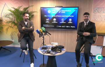 Rueda de prensa del acto de este lunes con las nuevas novedades de Blue Core 360º