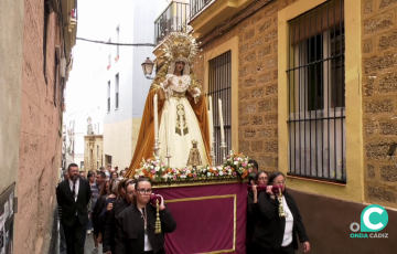 El domingo la imagen será trasladada en parihuela desde la parroquia de la Merced recorriendo el barrio de Santa María