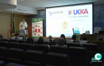 Confenrencia en una de las sesiones de este martes en el Puerta del Mar