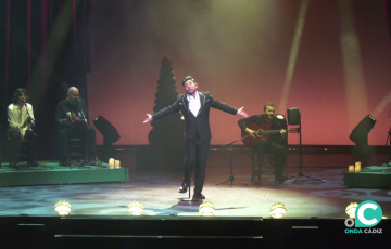 El cantaor catalán durante su actuación 