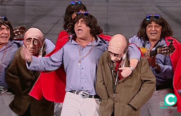 José Luis García Cossío en una de las chirigotas mas recordadas, Si me pongo pesao me lo dices