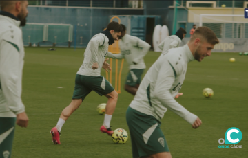 Imagen del último entrenamiento en la Ciudad Deportiva (Foto: Cádiz CF)
