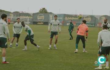 Imagen del entrenamiento desarrollado en la Ciudad Deportiva (Foto: Cádiz CF)