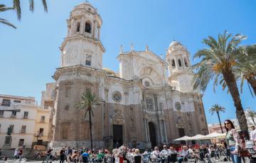 Imagen del templo catedralicio en la capital gaditana