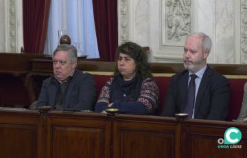 Concejales socialistas durante un Pleno municipal