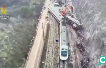 Vista aerea del lugar del siniestro