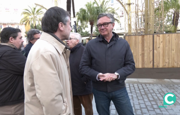 El portavoz del Grupo Parlamentario de la formación en Andalucía este viernes en la capital gaditana